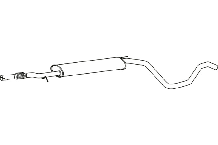 Intermediate muffler