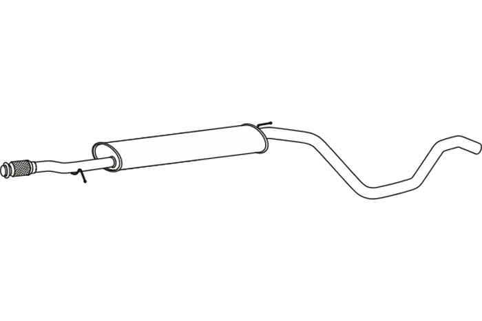 Intermediate muffler