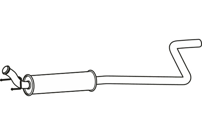 Intermediate muffler