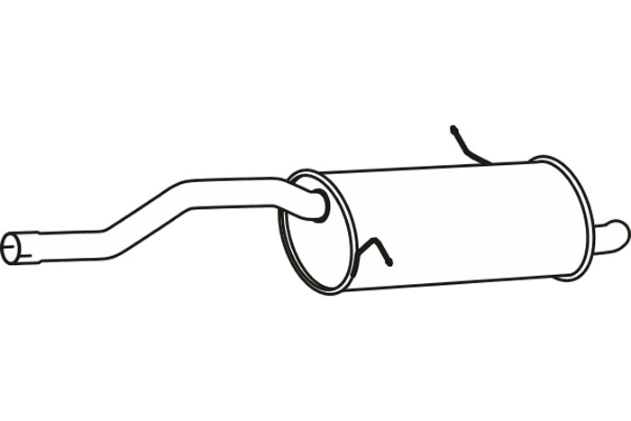 Rear muffler
