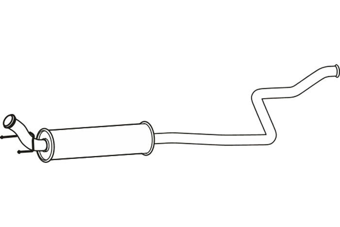 Intermediate muffler