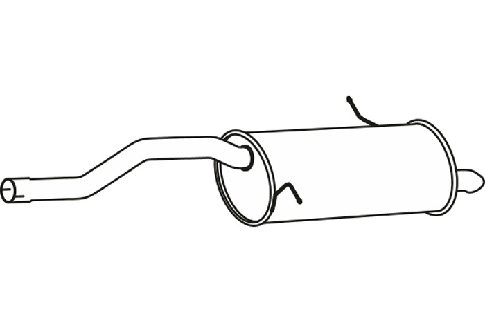 Rear muffler