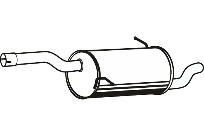 Rear muffler