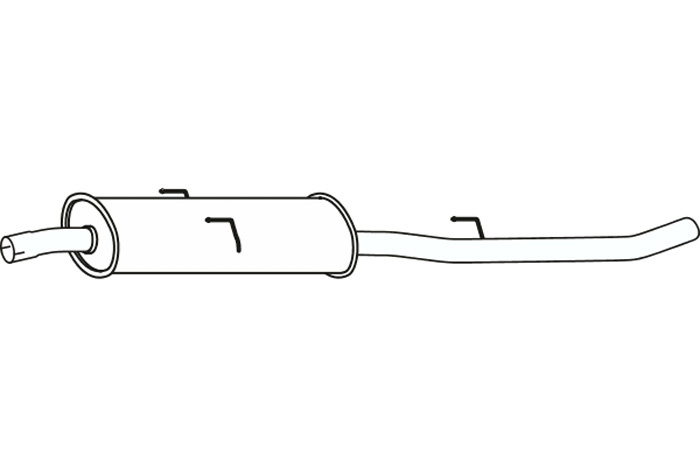 Intermediate muffler