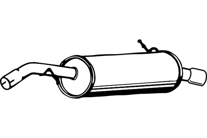 Rear muffler