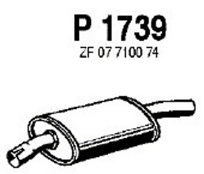 Intermediate muffler