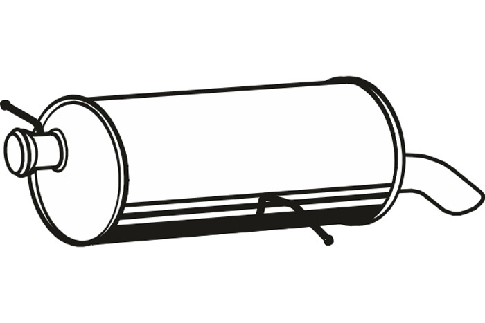 Rear muffler
