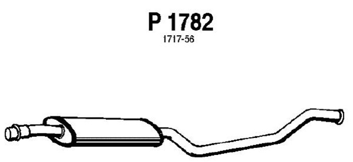 Intermediate muffler