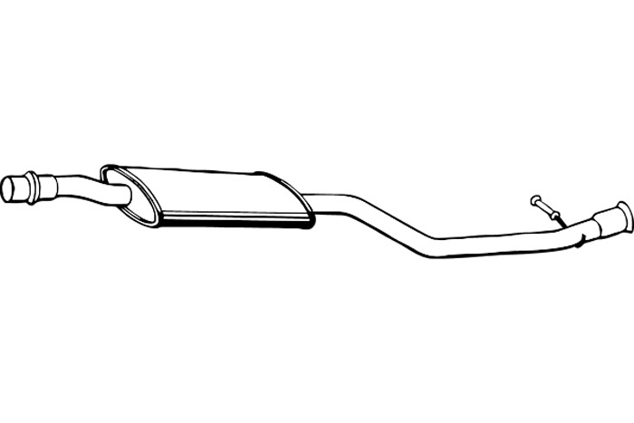 Intermediate muffler