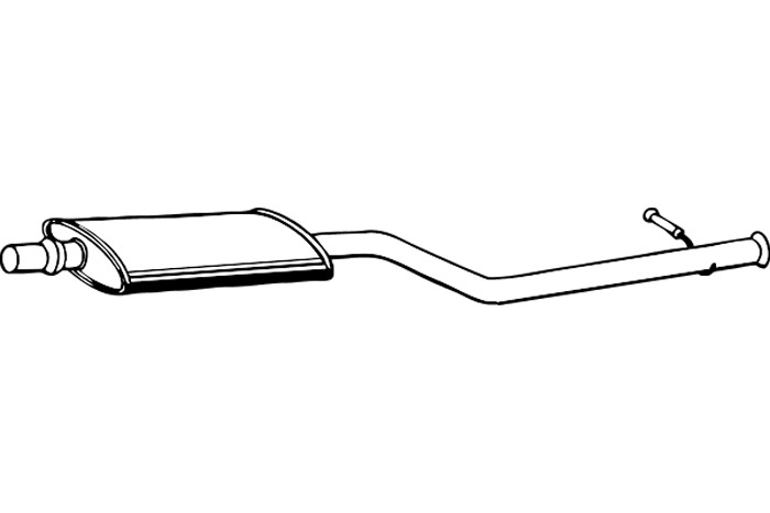 Intermediate muffler