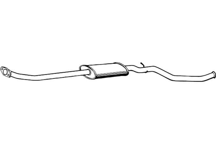 Intermediate muffler