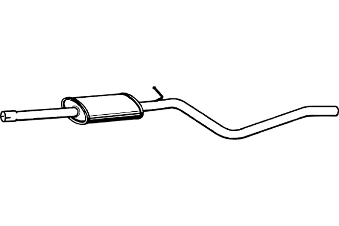 Intermediate muffler