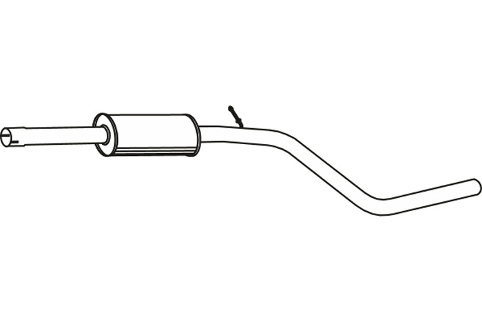Intermediate muffler