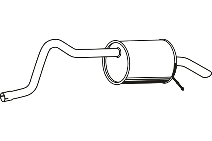 Rear muffler