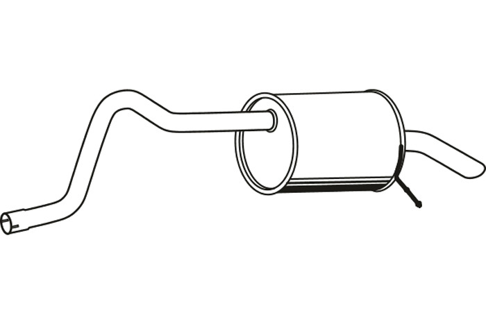 Rear muffler
