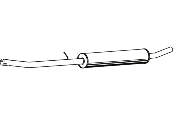 Intermediate muffler