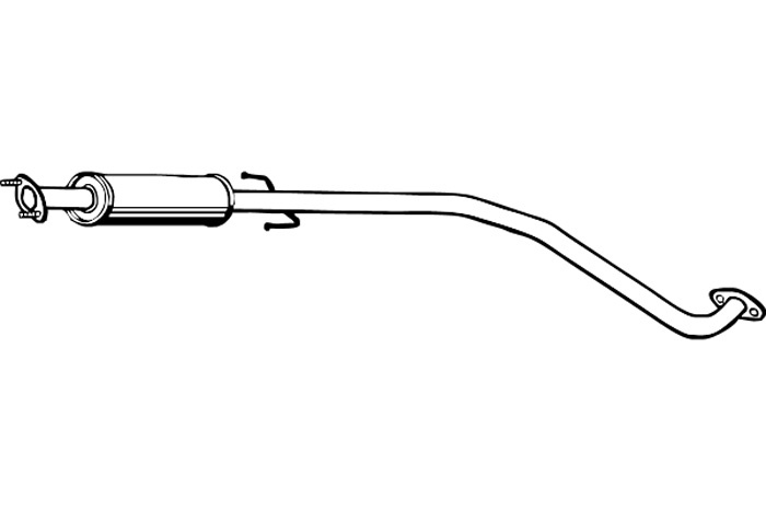Intermediate muffler