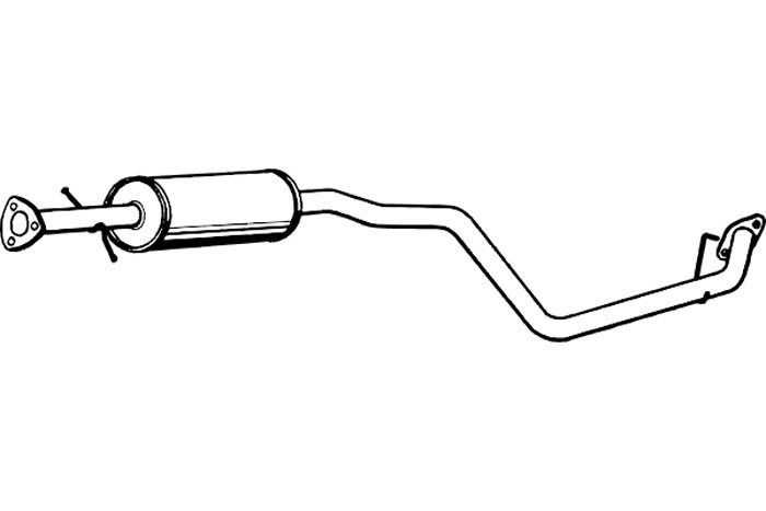Intermediate muffler