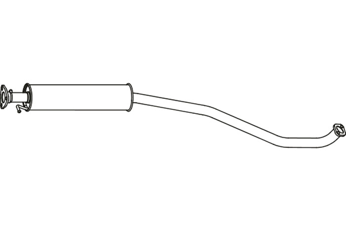 Intermediate muffler