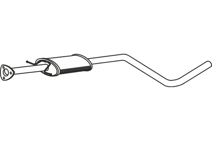 Intermediate muffler