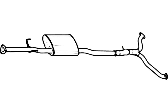 Intermediate muffler