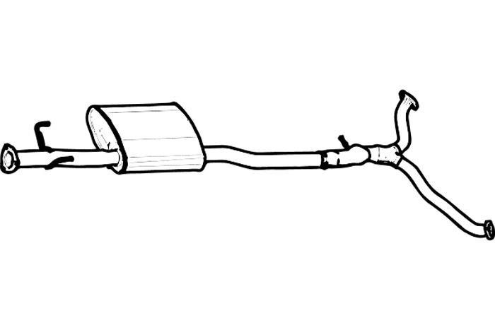 Intermediate muffler