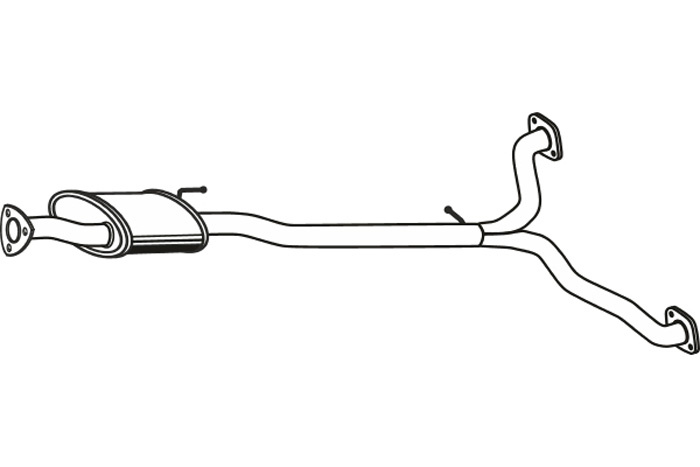 Intermediate muffler