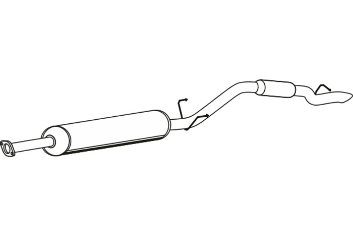 Rear muffler