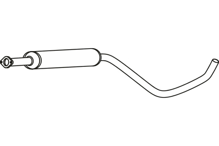 Intermediate muffler