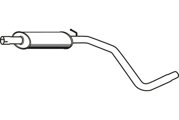 Intermediate muffler