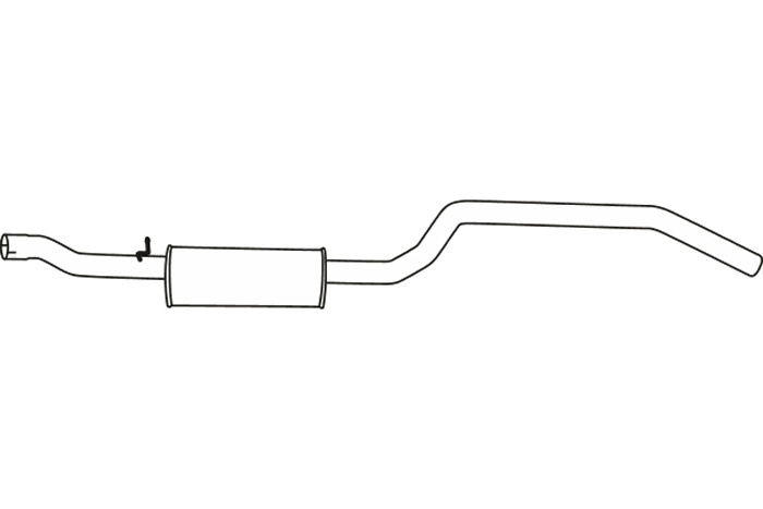 Intermediate muffler