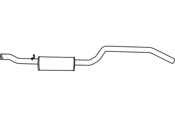 Intermediate muffler