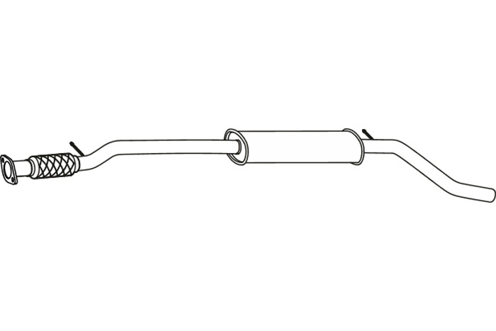 Intermediate muffler