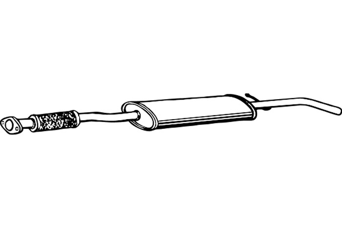 Intermediate muffler