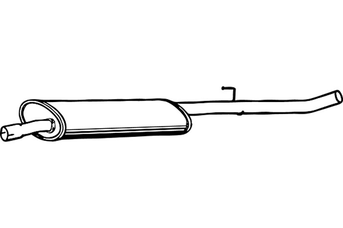 Intermediate muffler