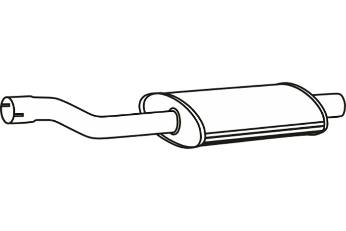Intermediate muffler