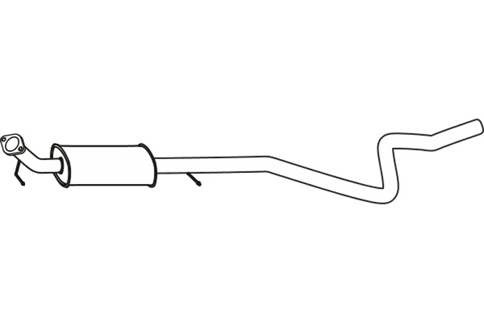 Intermediate muffler
