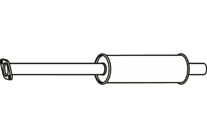 Intermediate muffler