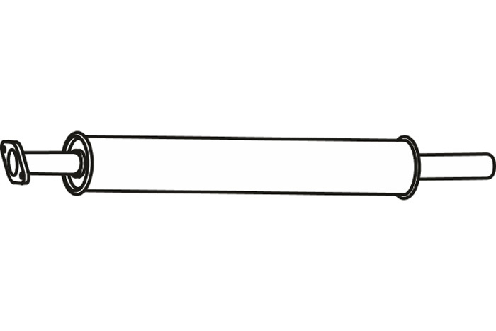 Intermediate muffler