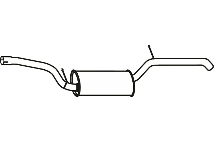 Rear muffler