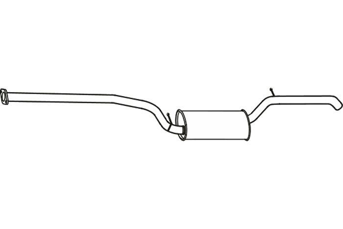 Rear muffler