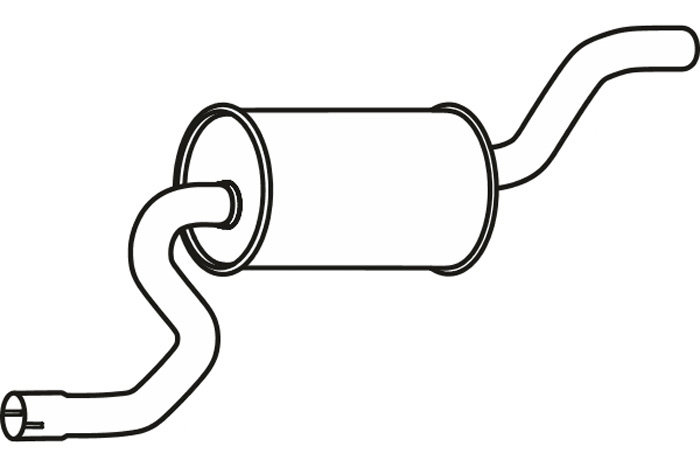 Intermediate muffler