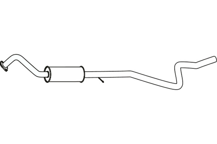 Intermediate muffler