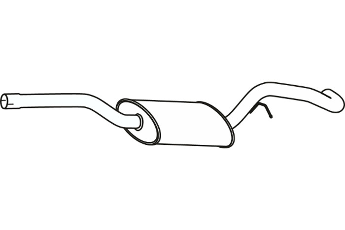 Intermediate muffler