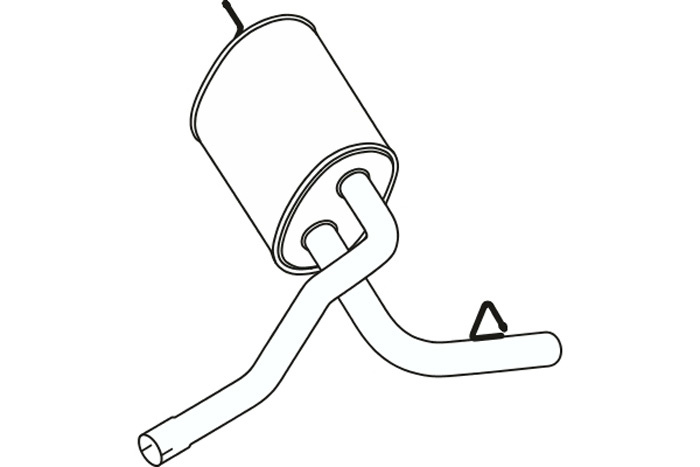 Intermediate muffler