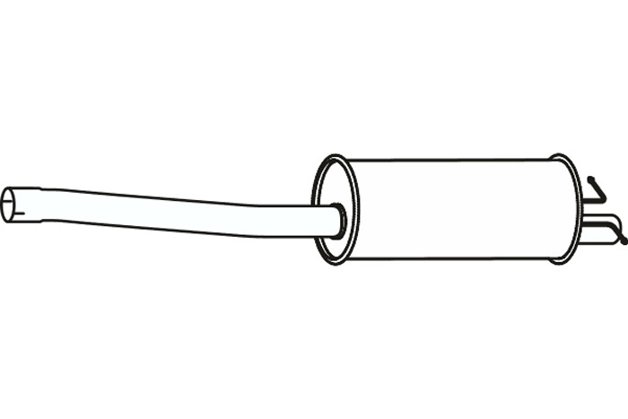 Intermediate muffler