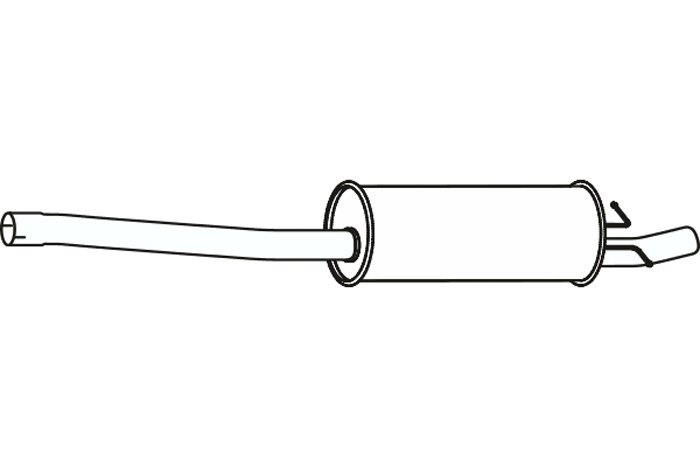 Intermediate muffler