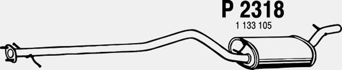 Intermediate muffler