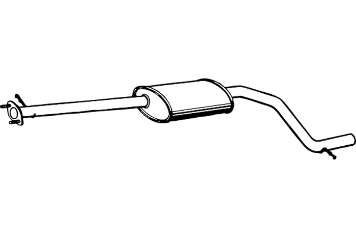 Intermediate muffler