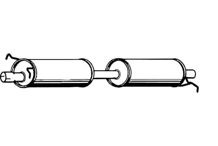 Intermediate muffler